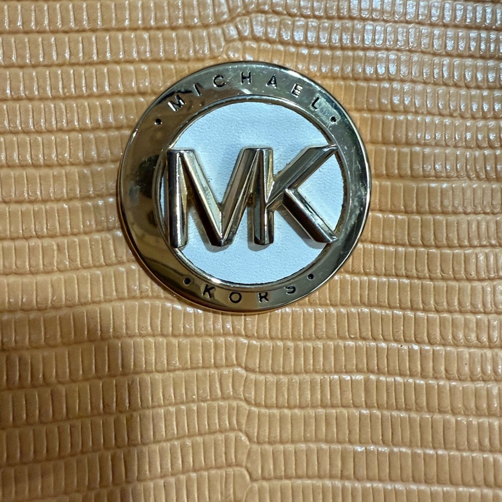 Michael Kors Carmen Small Flap Satchel Cider Multi Embossed Leather Bag - Picture 6 of 16